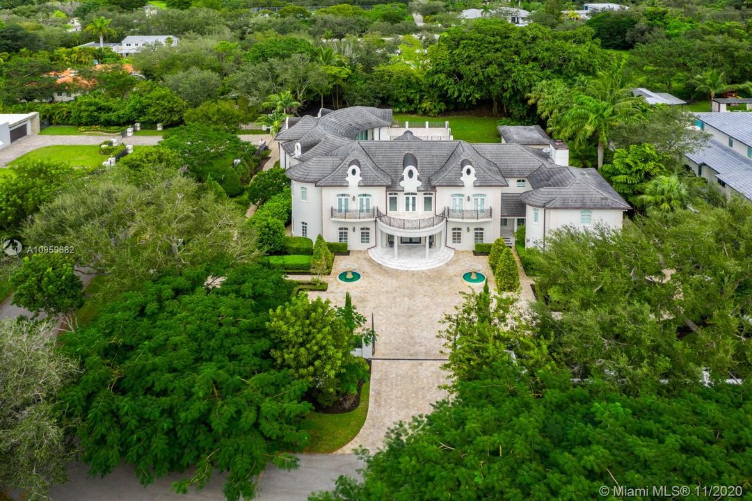 Aerial Frontal View of the Property