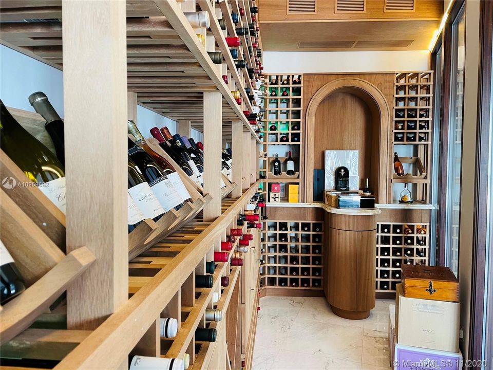 Interior of 900 Bottle Wine Room