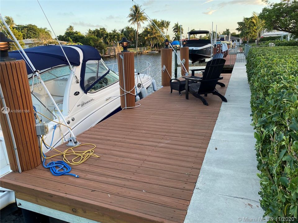 New dock on 70' of water with ocean access