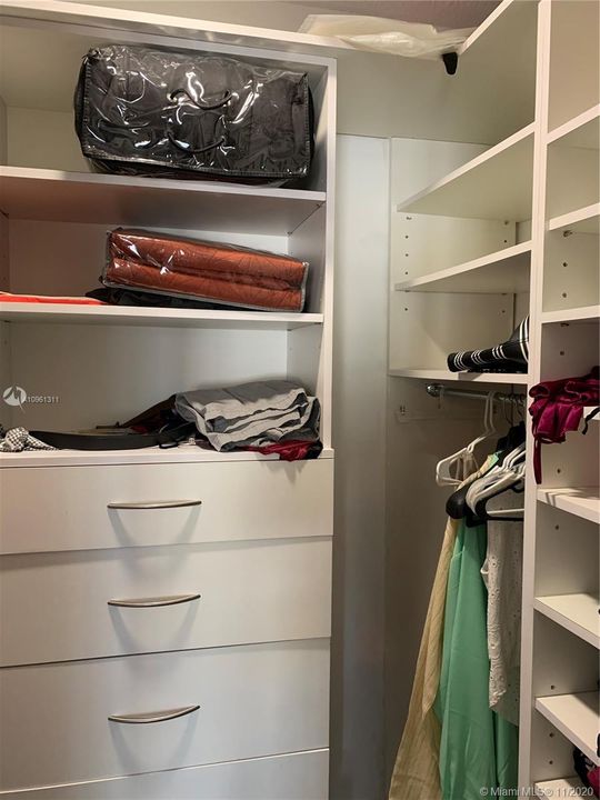 Master Closet right side custom built