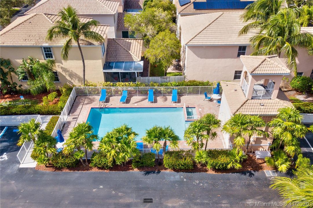 Community Pool and Jacuzzi with new patio furniture just a few steps from your home