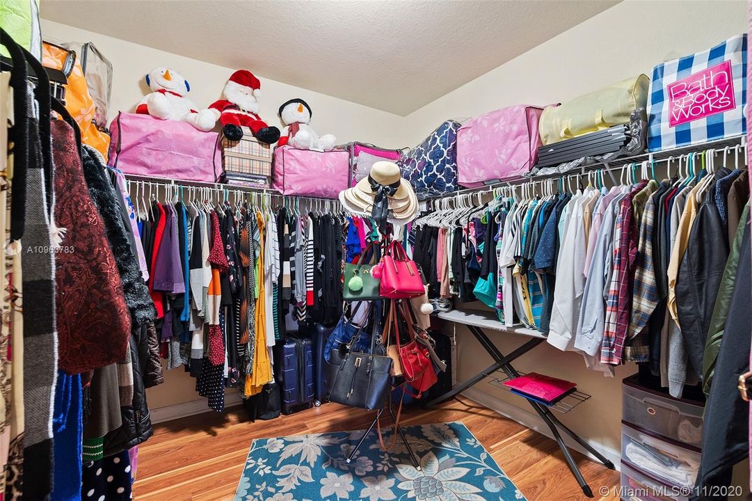 HUGE MASTER CLOSET
