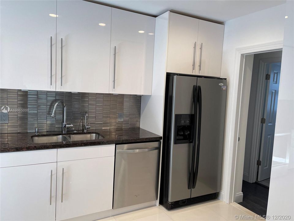 Modern, stylish kitchen, stainless steel appliances