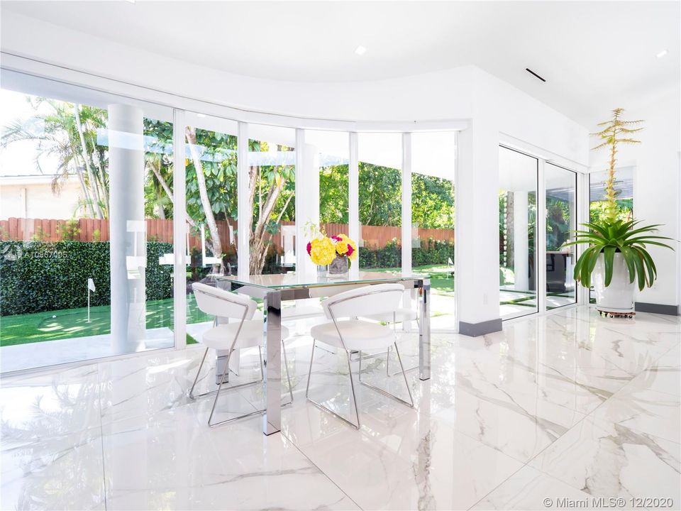 Breakfast nook.
