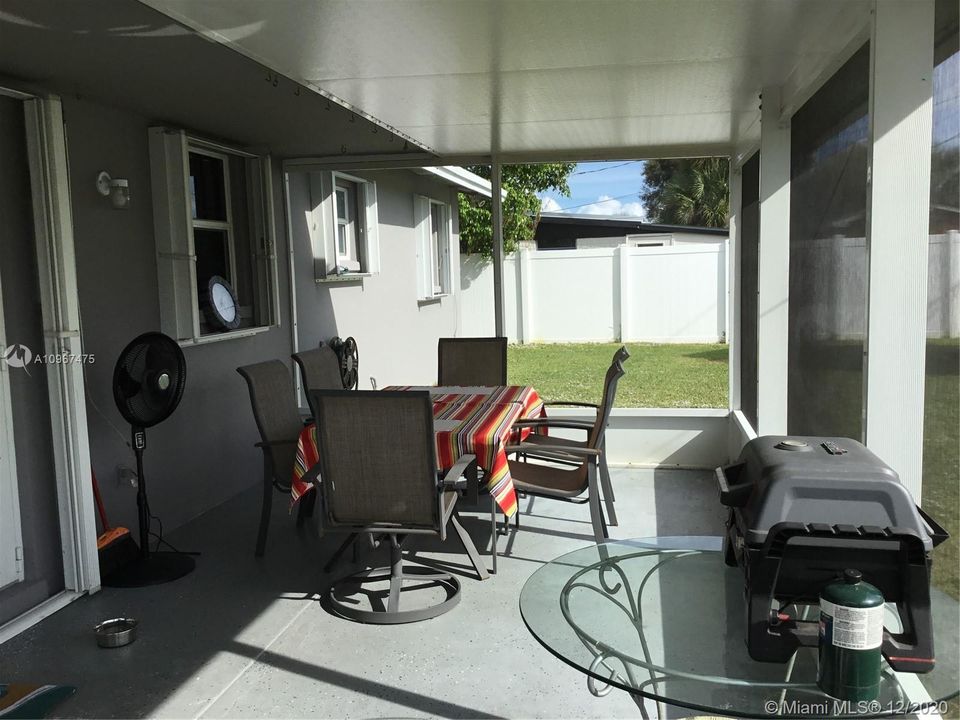 View of Screened in Patio