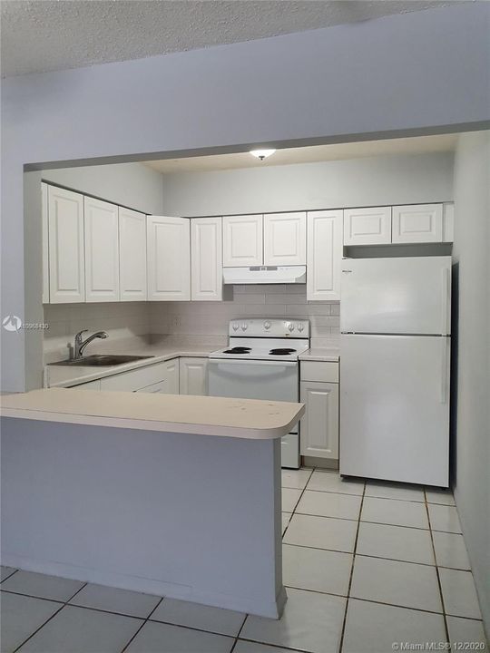 Brand new kitchen cabinets and sink.