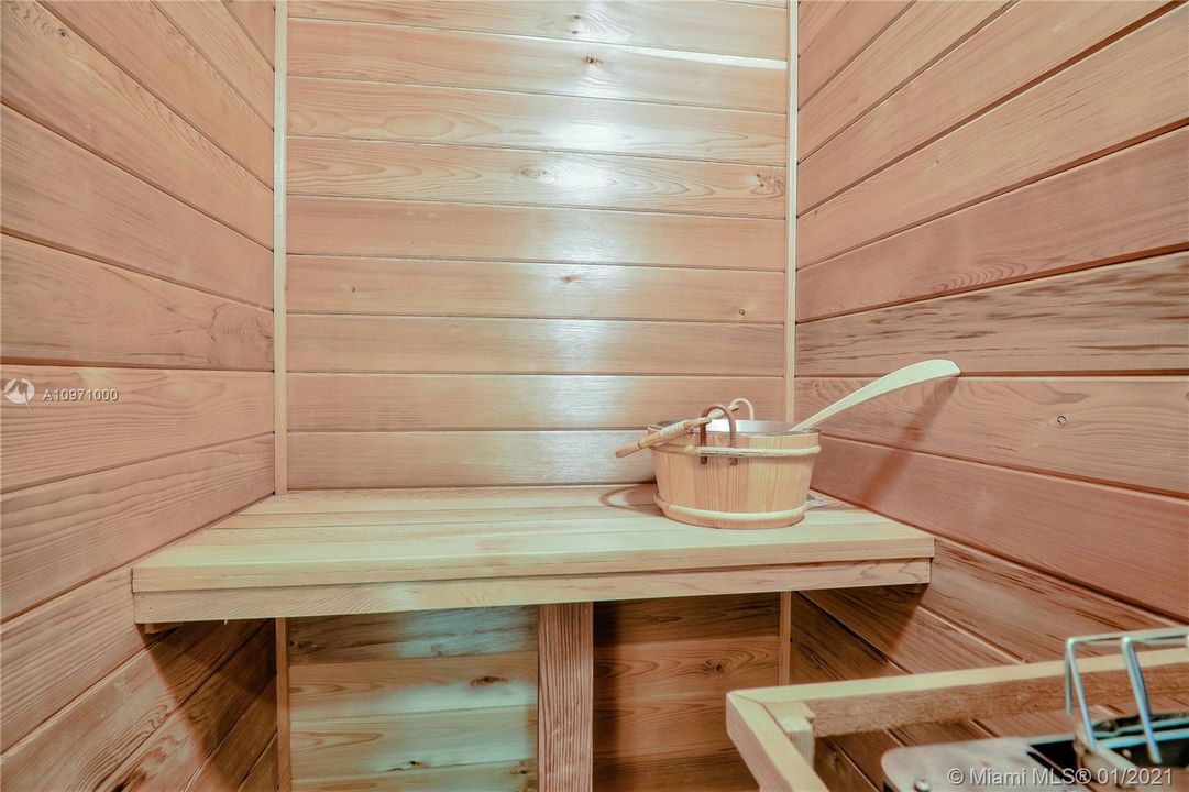 Sauna in Master Bathroom