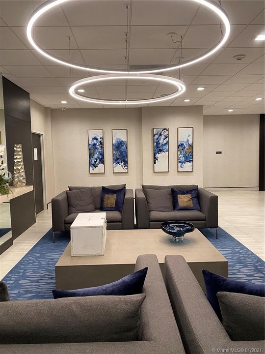 Recently renovated lobby