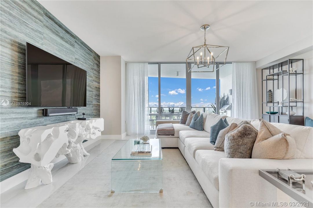 Living Room, which feeds out to Eastern Terrace with BBQ & Ocean/Intracoastal Views