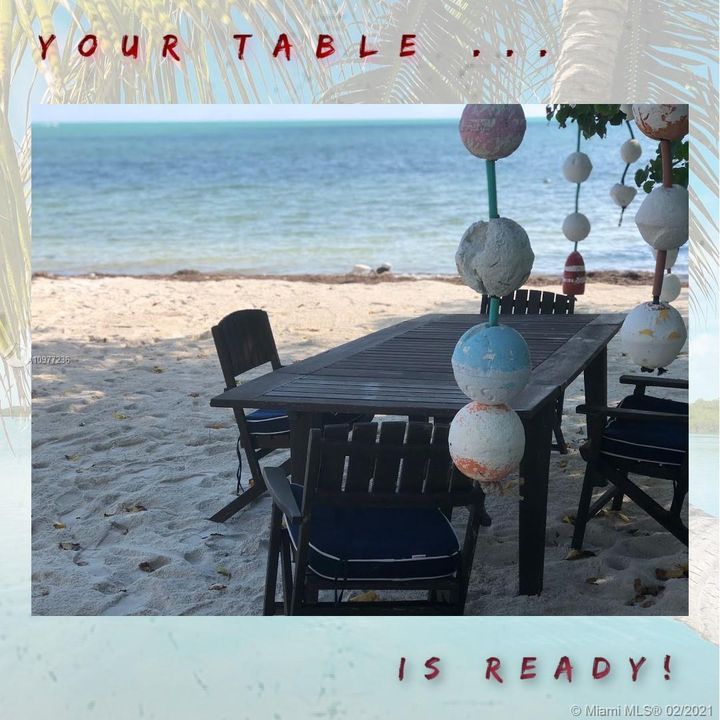 Your Table is ready: The Florida Keys offer al fresco dining at it's best!! Reserve the best seat in the House ... Your House!