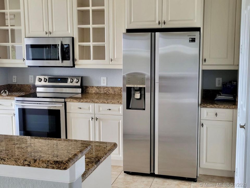 New stainless steel appliances