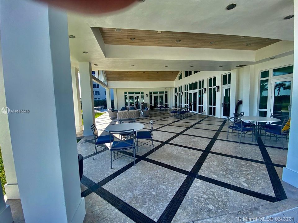 Clubhouse patio.