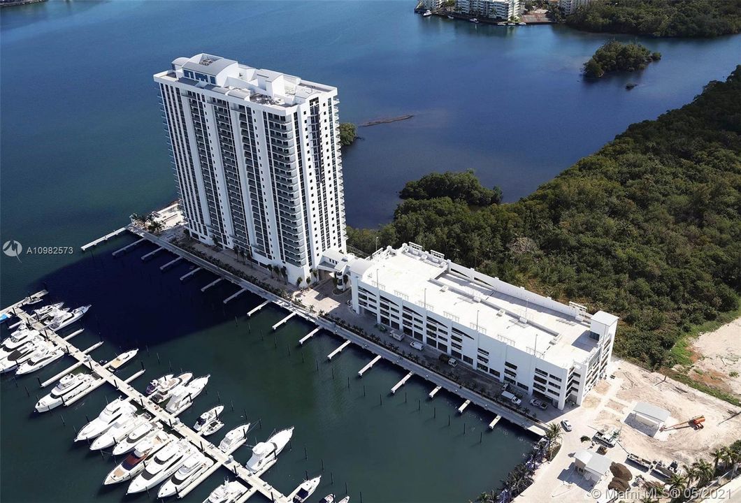 Aerial View South Tower and Marina