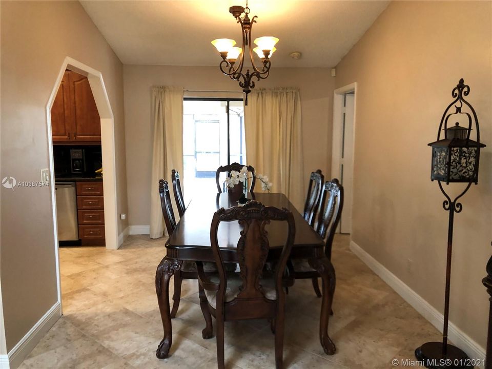 Dining room area