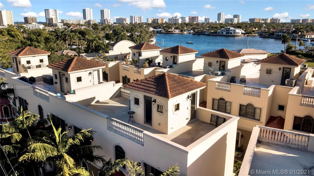 Roof top and skyline views of the stunning property!