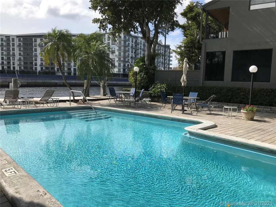 Community Pool and Patio Area
