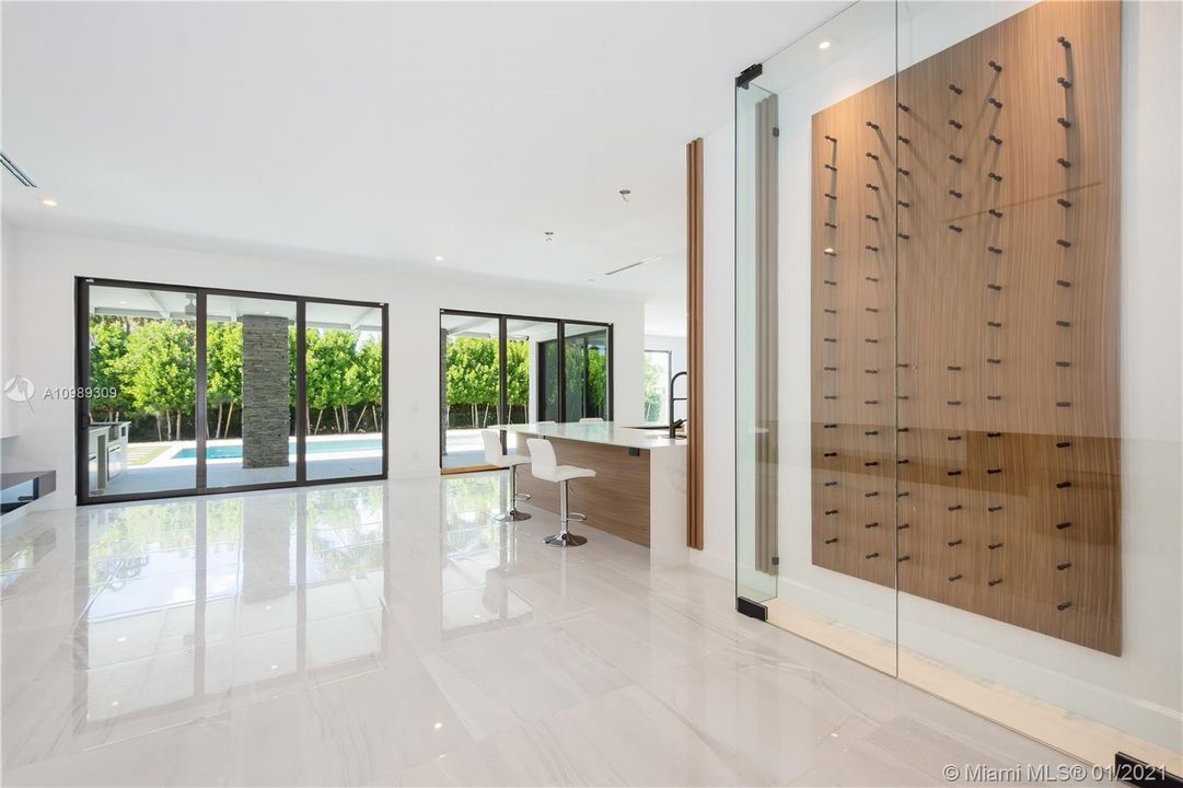 Interior - Entrance, Wine Rack