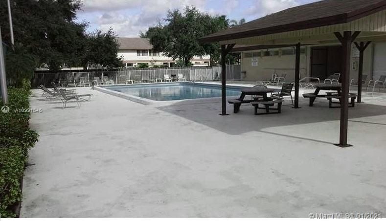 Community pool and barbeque area