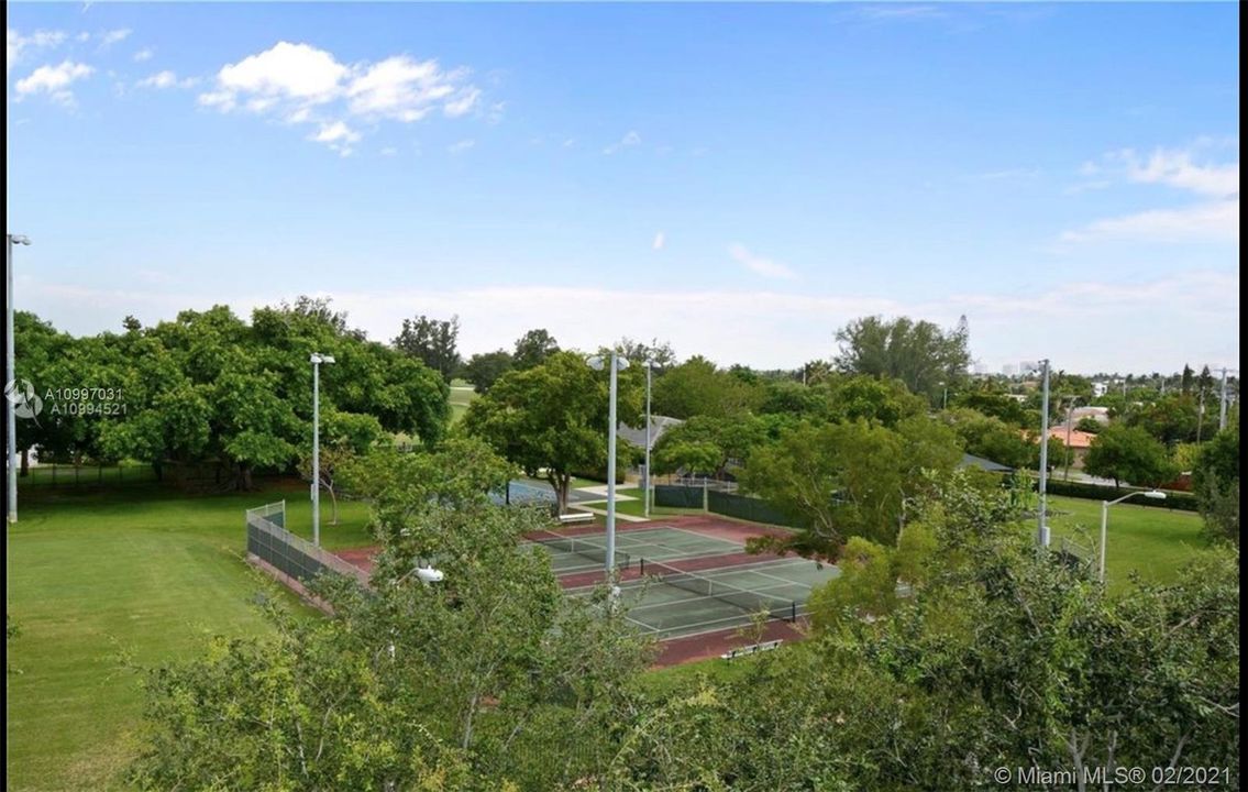 View from the second terrace