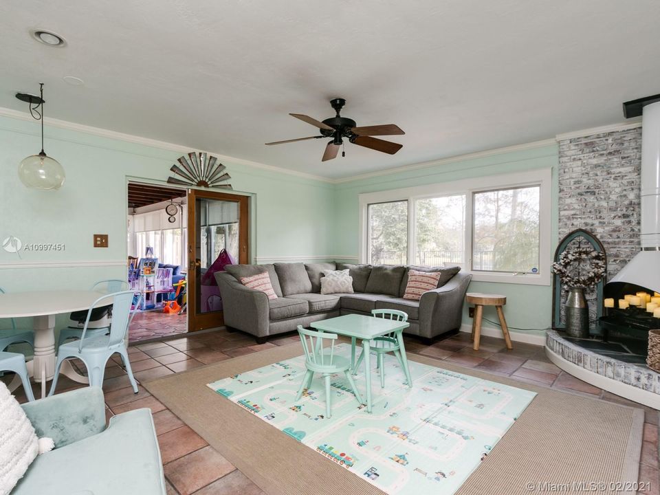 Family Room with Fireplace