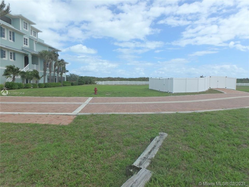 Open spce tract where there will an ocean view from the home