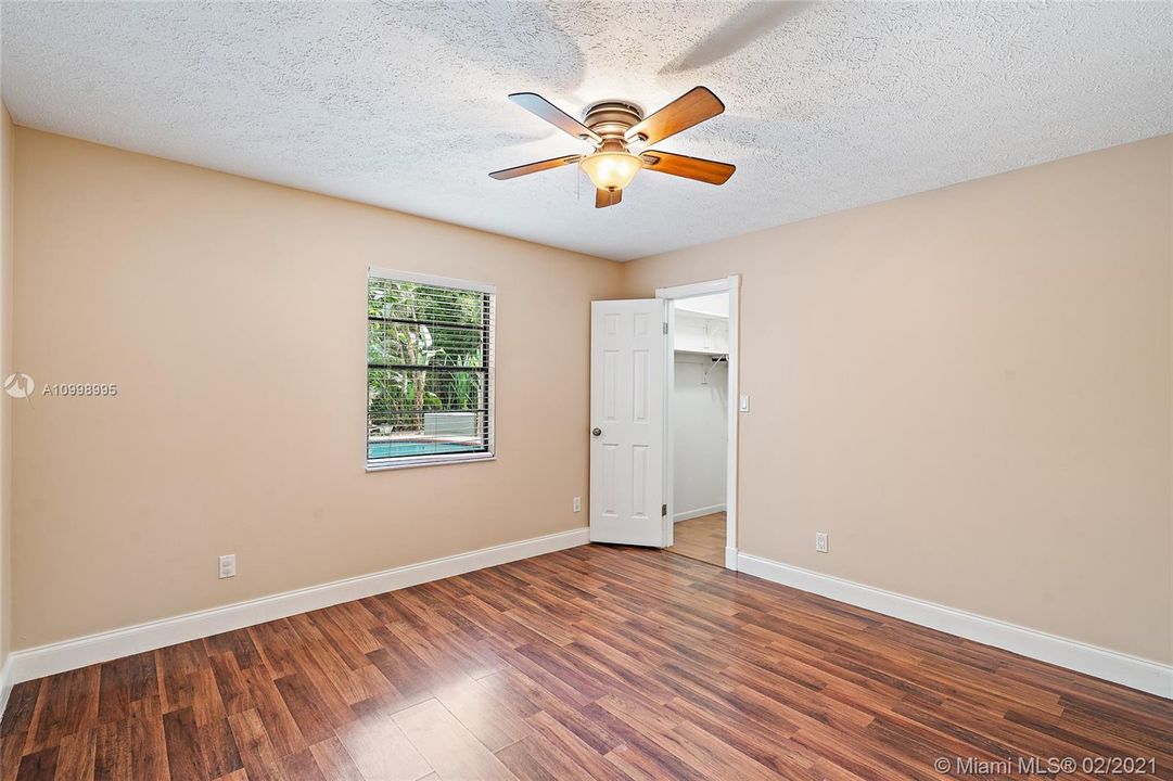 Bedroom 3 with walk in closet.