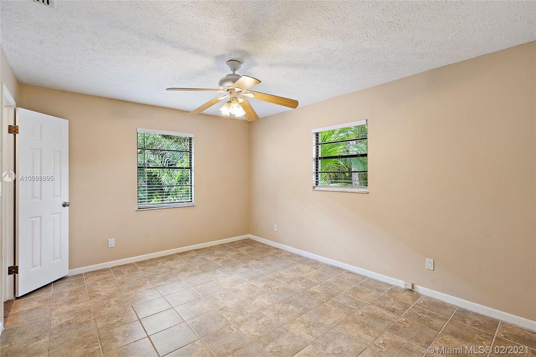 Bedroom 2 with walk in closet.