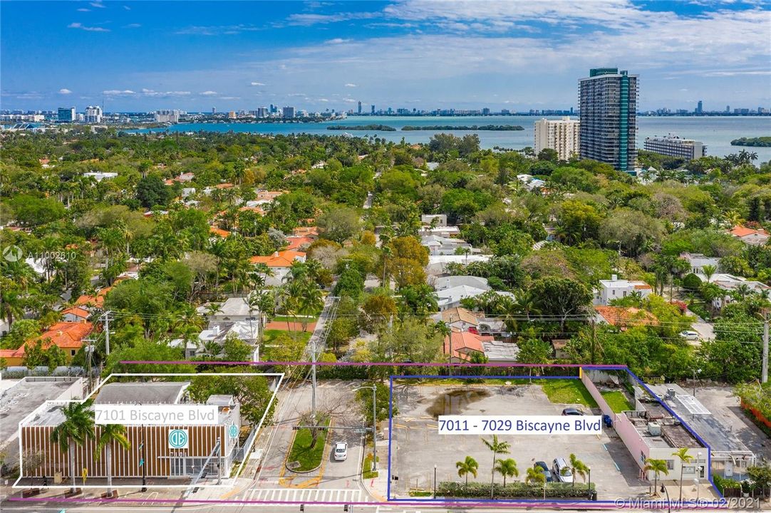Potential assemblage for 300 front feet on Biscayne and potential vacating the alley/71st Street between the two offerings.  7101 Biscayne $3.5 mm + 7011 - 7029 Biscayne $3.5 mm.  Assemblage asking $7.0 mm.