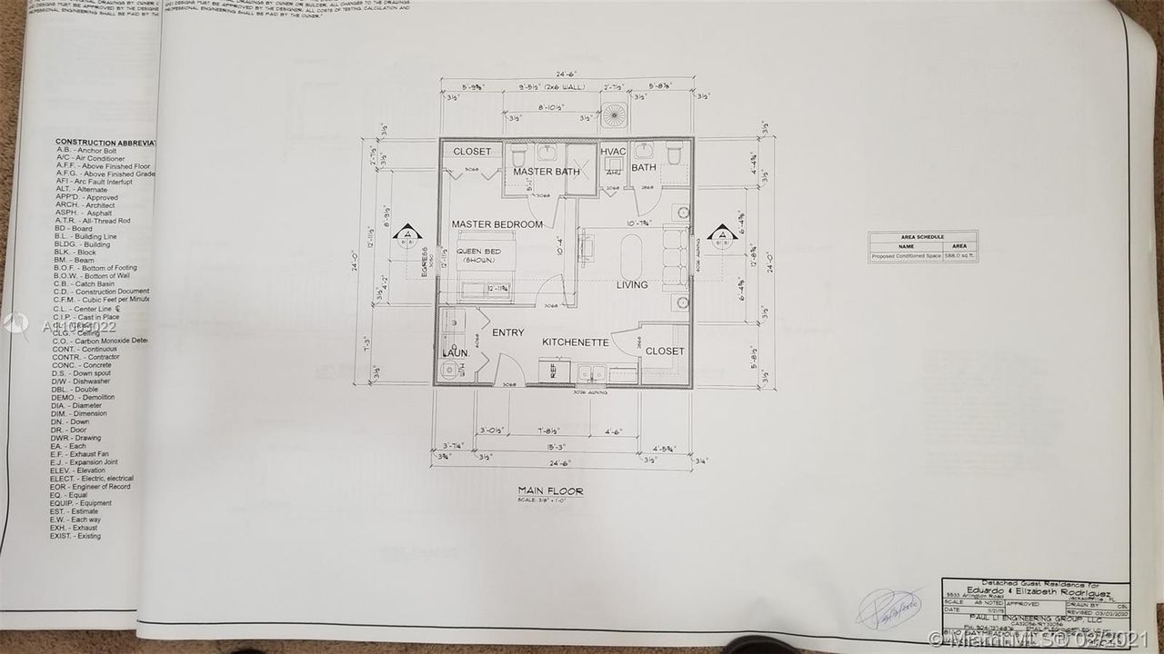 In-Law Suite Approved Plans & Permits