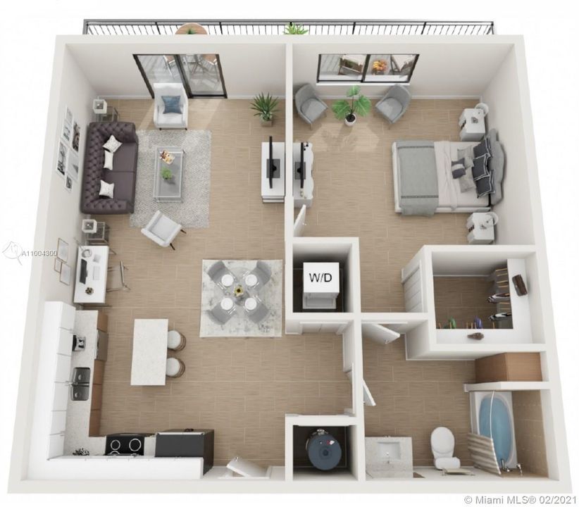 Recently Rented: $1,926 (1 beds, 1 baths, 0 Square Feet)