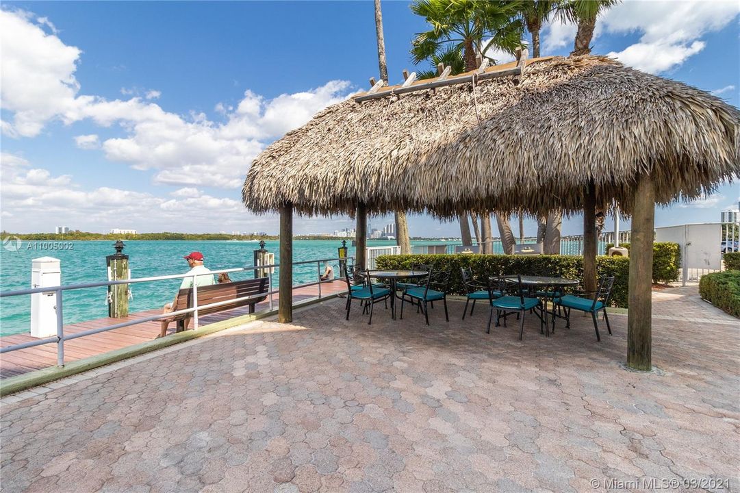 Outdoor dining area