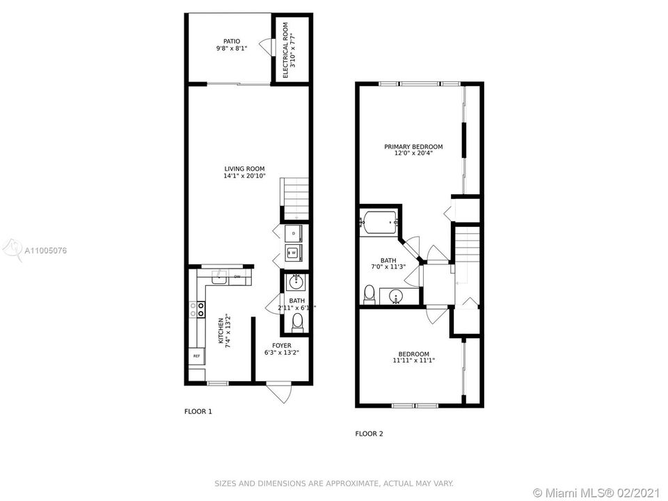 Recently Sold: $239,000 (2 beds, 1 baths, 1110 Square Feet)