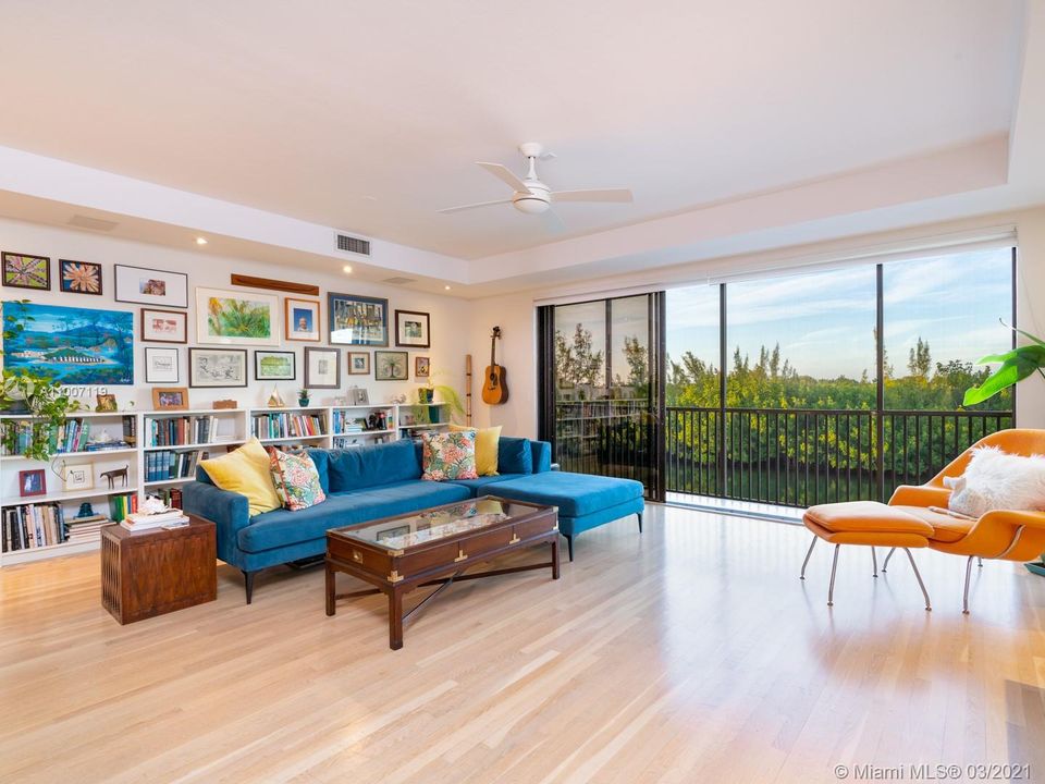 Family room offering awesome water views