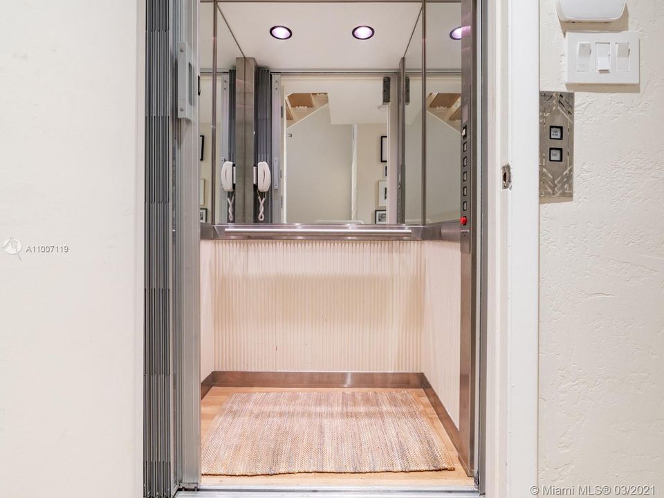 Elevator offers access to the 3 main floors and the rooftop deck.