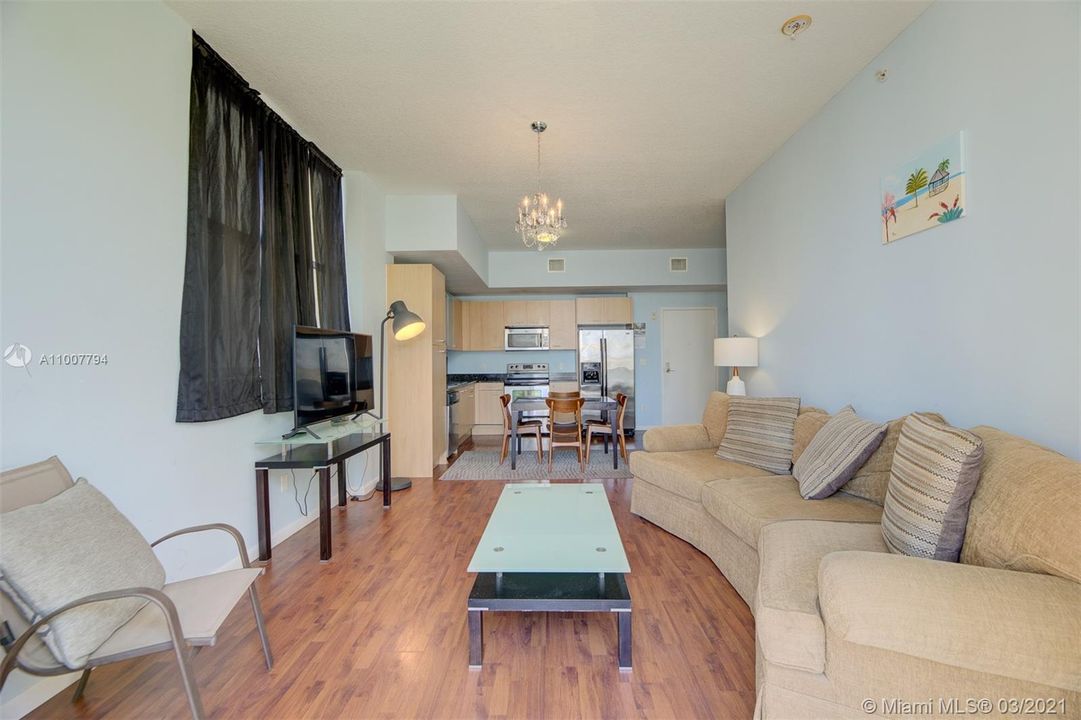 Spacious one bedroom units.  All over 700 square feet.  Wood floors.