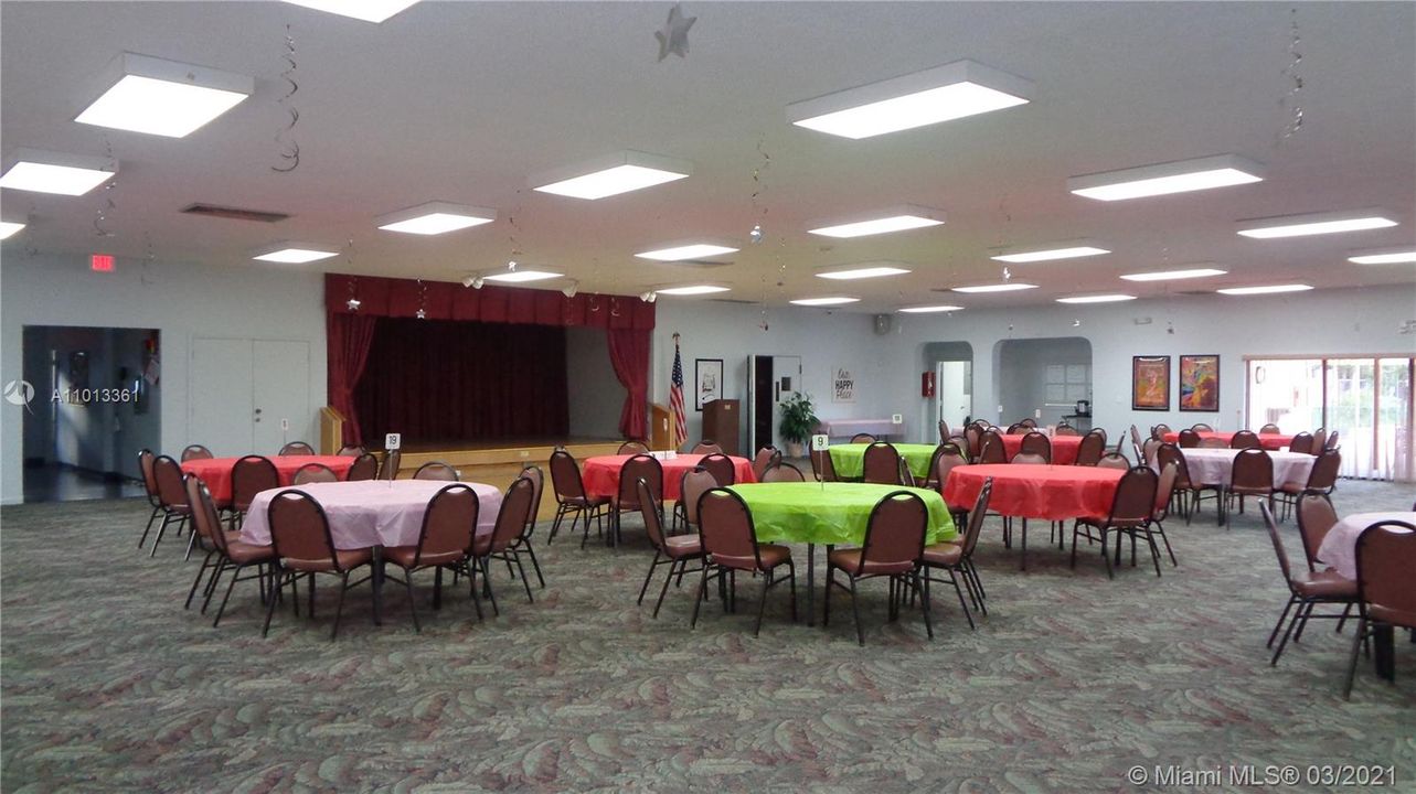 Clubhouse party room