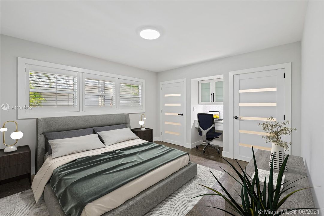 Shown with virtual staging. Guest bedroom a designers dream spaces.