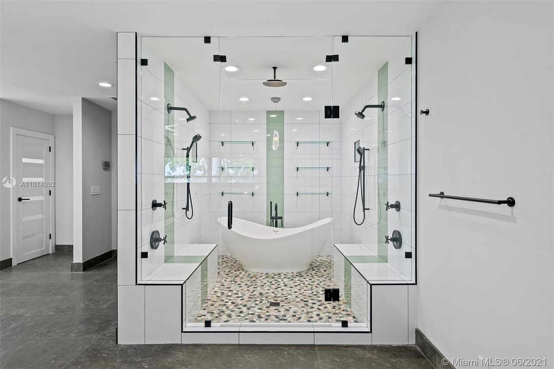 Step into your tranquil luxurious private spa bathroom. One more design a head of the times.