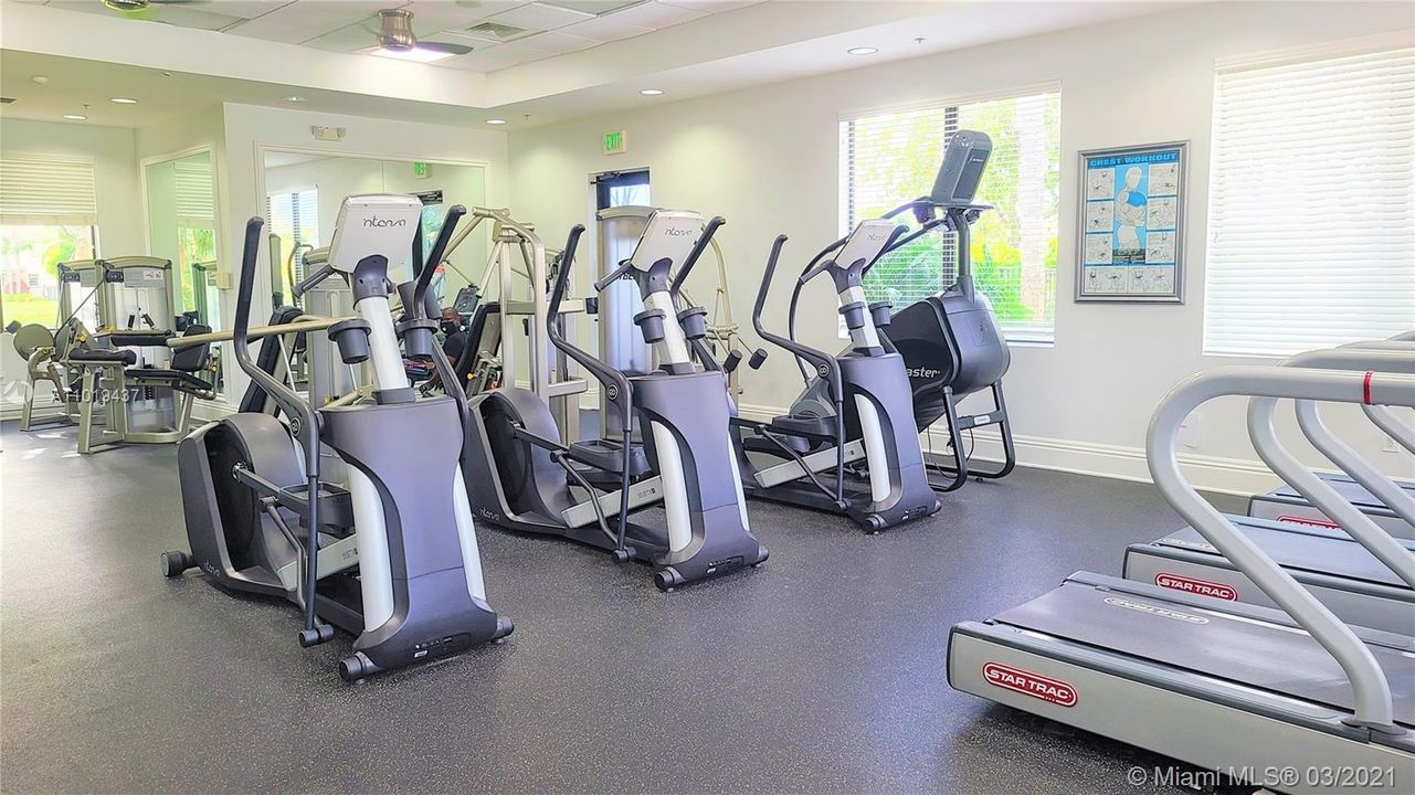 Full Fitness Room at the Club at Canyon Springs