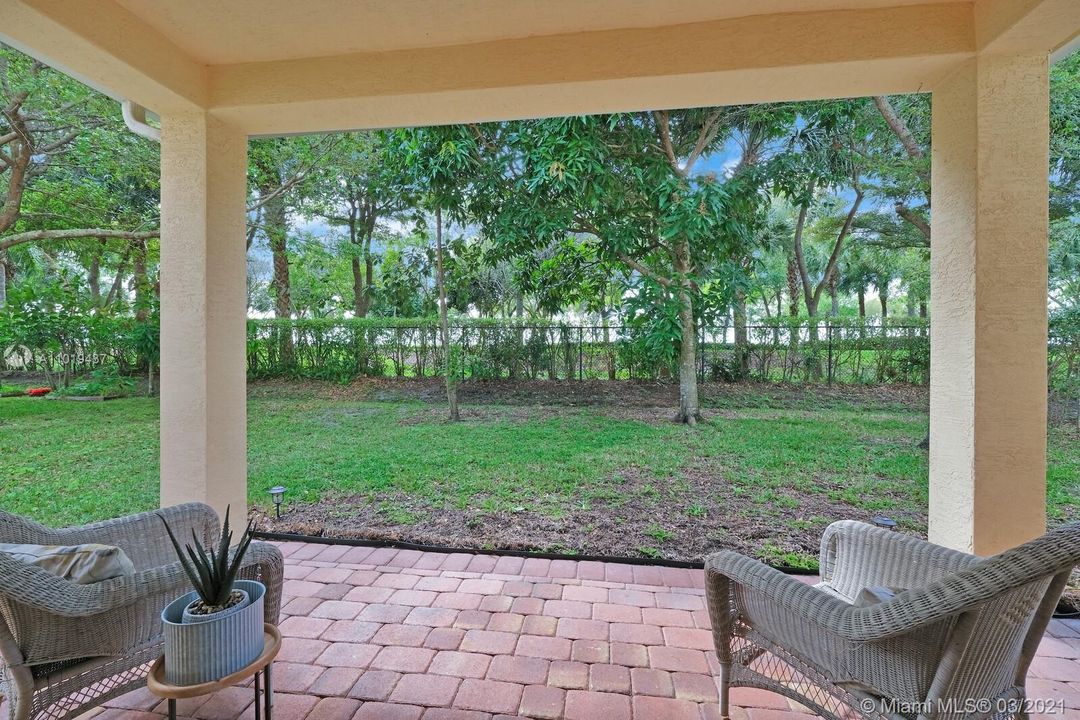 Back Patio with Garden View