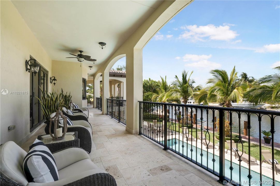 Expansive Balconies Just Outside the Living Room & Gorgeous Water & Pool and Garden Views.