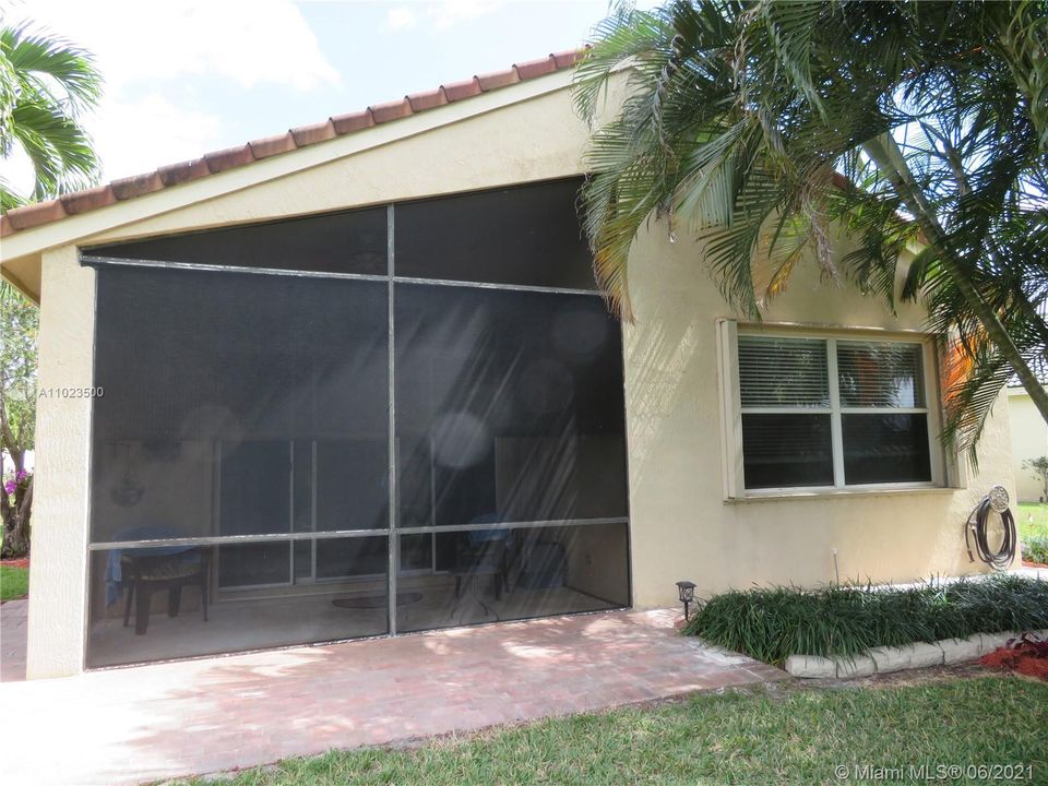 Your new home offers a Screened Patio as well!