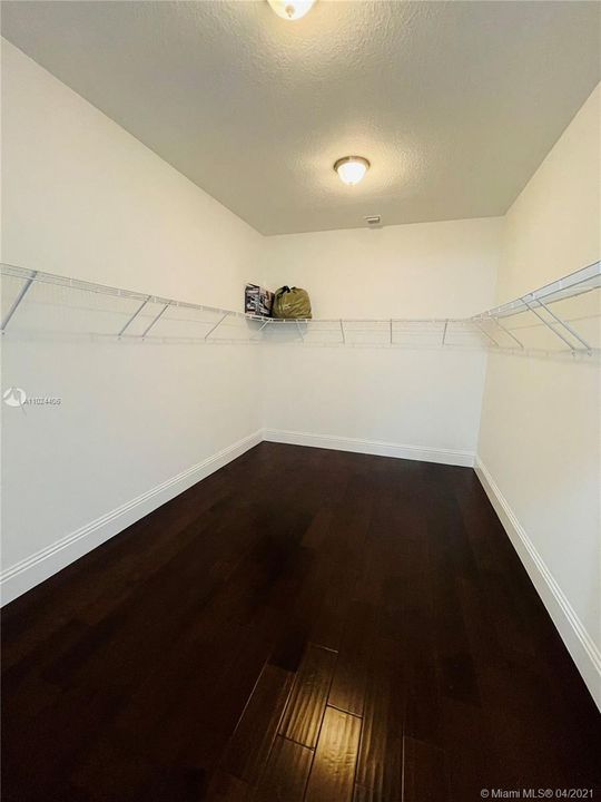 Walk-in closet for Master Bedroom is by far one of the largest.
