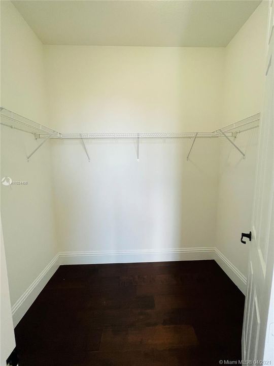 Walk-in closet space.