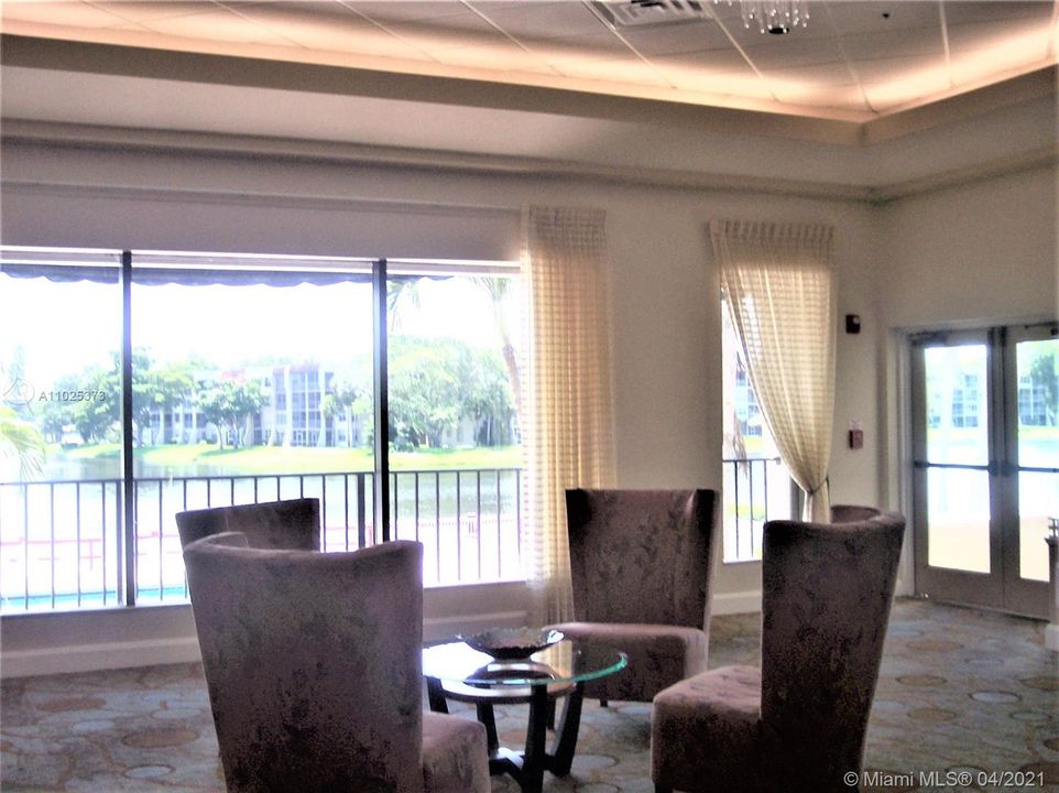 ALCOVE AT MAIN CLUBHOUSE.
