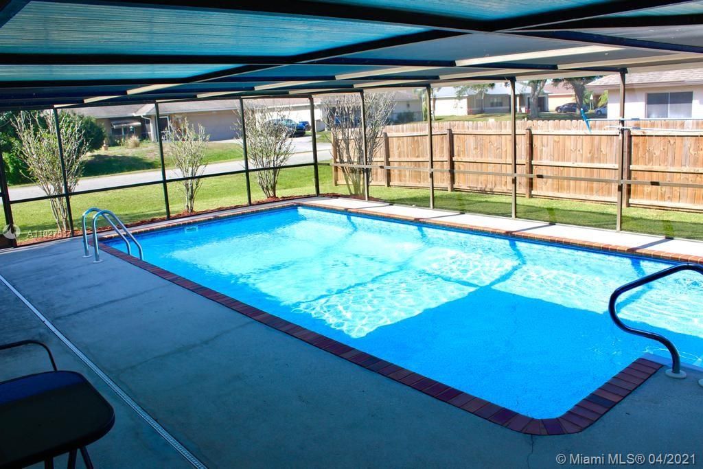 Screened in pool