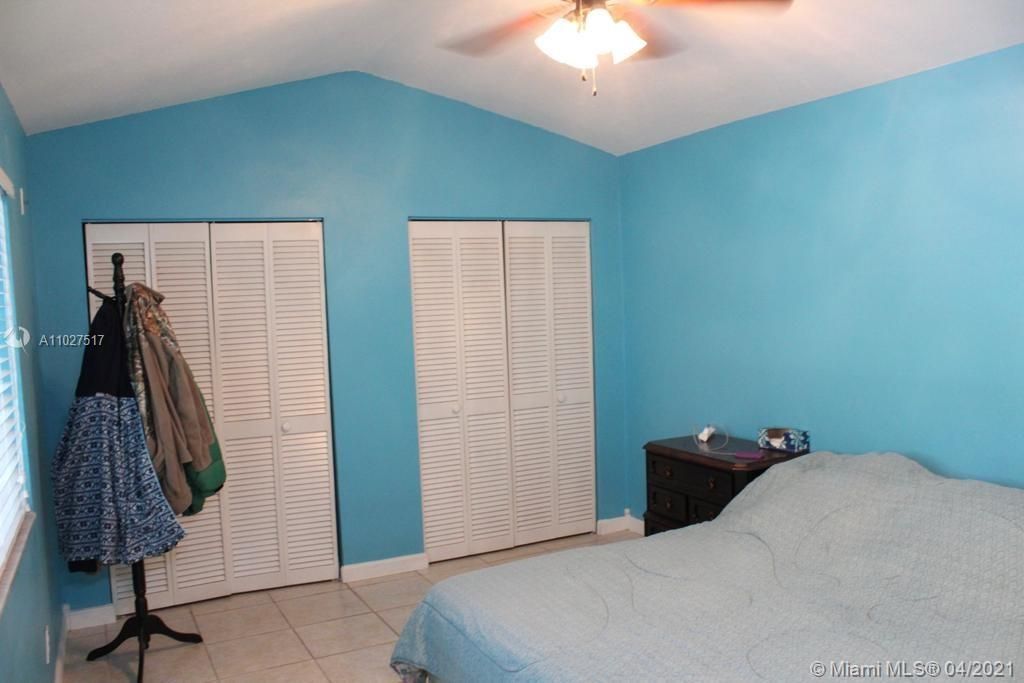 Master bedroom with double closets