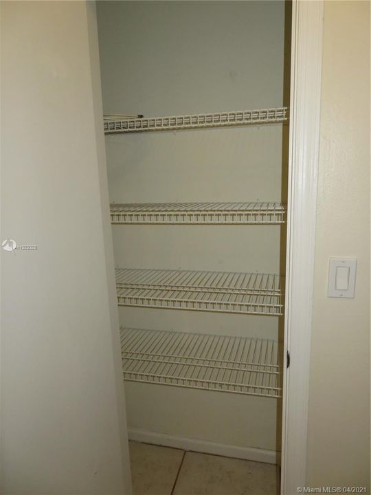 This rental also includes a Linen Closet.