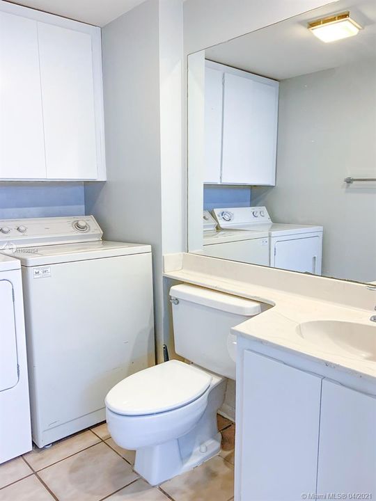 Laundry & half bath on first floor