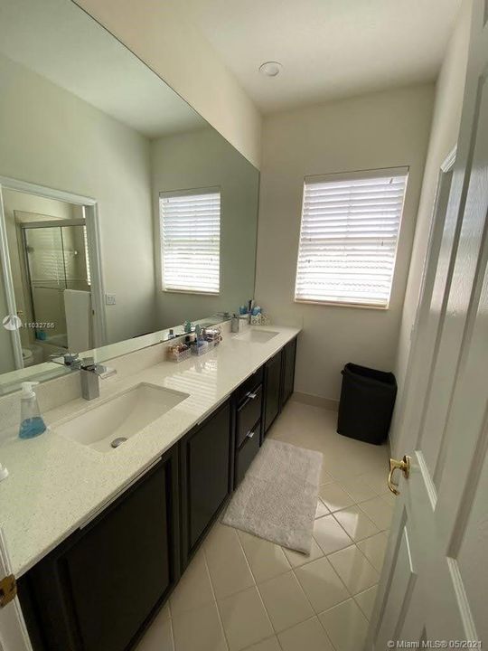Third Bathroom - Dual Sinks, Water Closet and Bathtub
